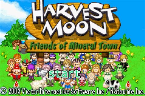 harvest moon friends of mineral town